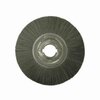 Nylox Wheel Brush, Composite, 14 in Brush Dia, 2 in Arbor Hole, Rectangular Filament/Wire Type, Nylon/Sili 85016